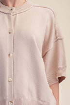 Cárdigan de punto beige Cozy Charm