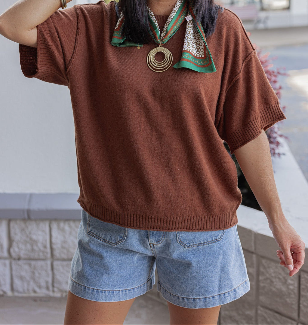 Top jersey caramelo Staple