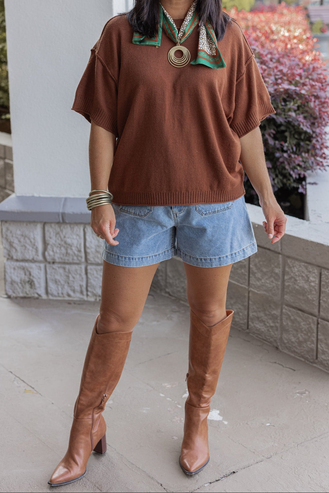 Top jersey caramelo Staple