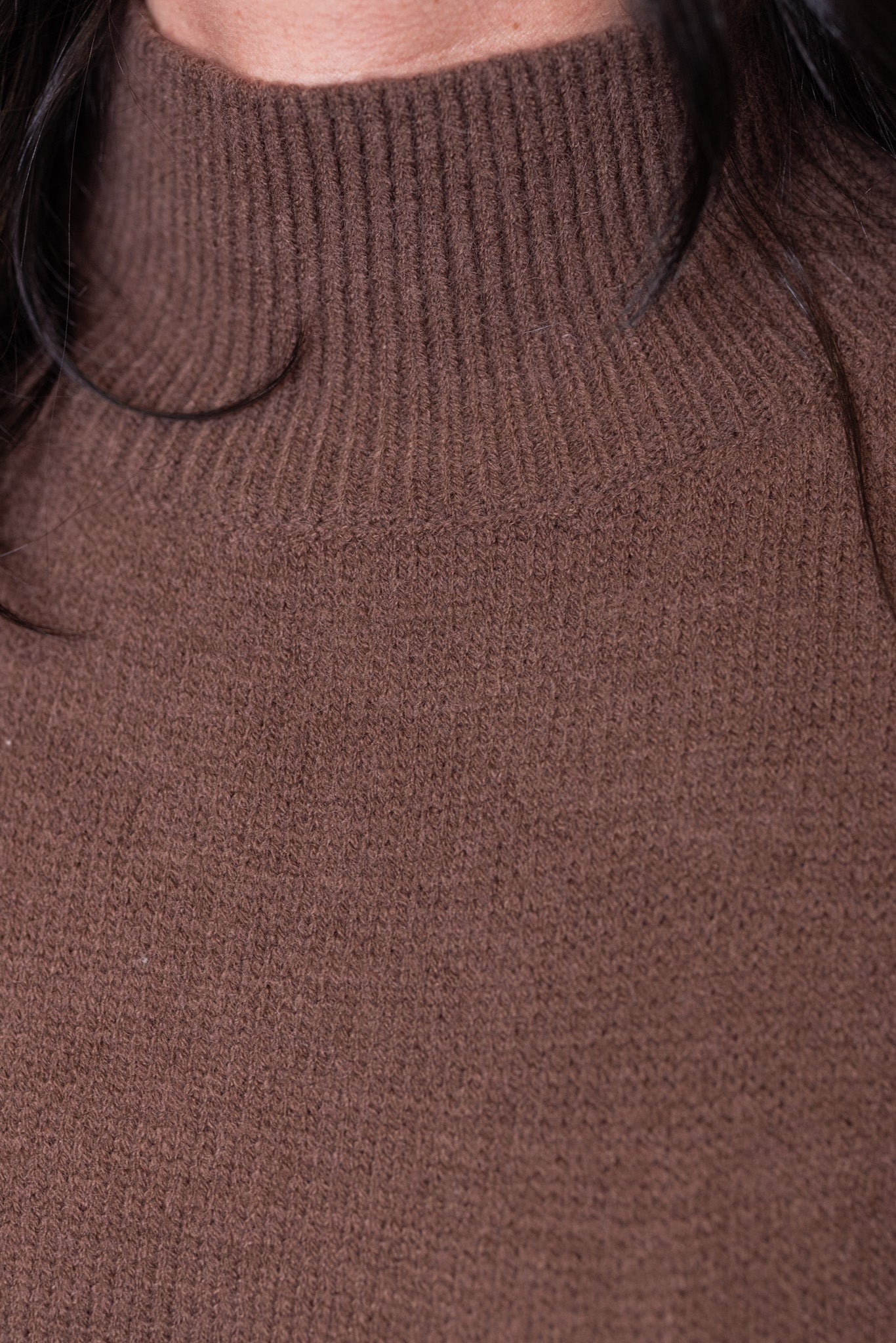 Jersey oversize marrón chocolate Cozy Favorite