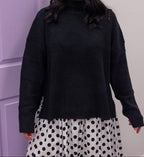 Jersey negro acanalado Fuzzy Feelings