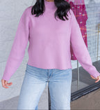 Jersey rosa acanalado Diagonal Diva