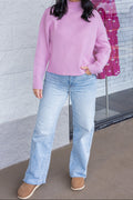Jersey rosa acanalado Diagonal Diva