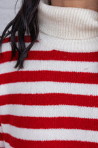 Jersey rojo de rayas Winter Charm