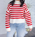 Jersey rojo de rayas Winter Charm