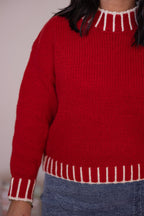 Jersey de punto rojo Stitch Appeal